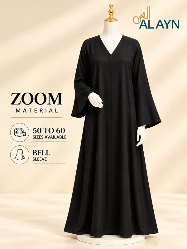 PLAIN ABAYA ( BELL SLEEVE )