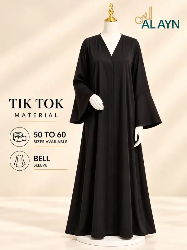 PLAIN ABAYA ( BELL SLEEVE )
