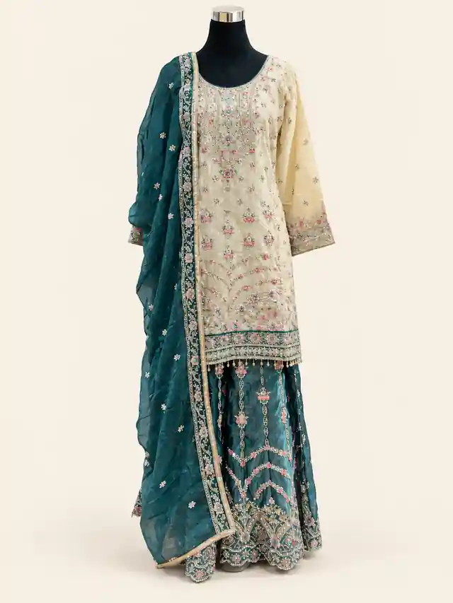 Shimmer Embroidered Shalwar