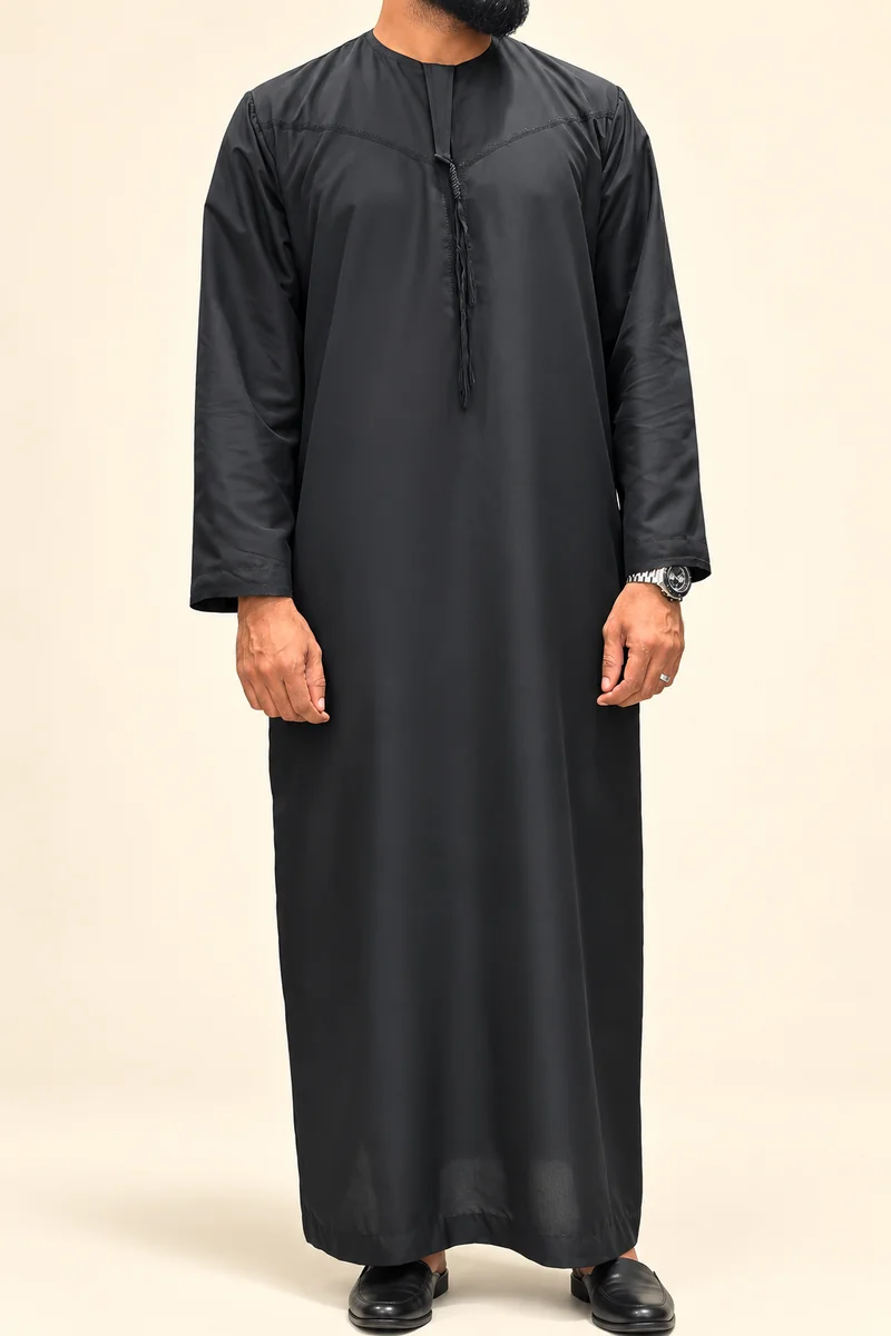 Omani thobe black
