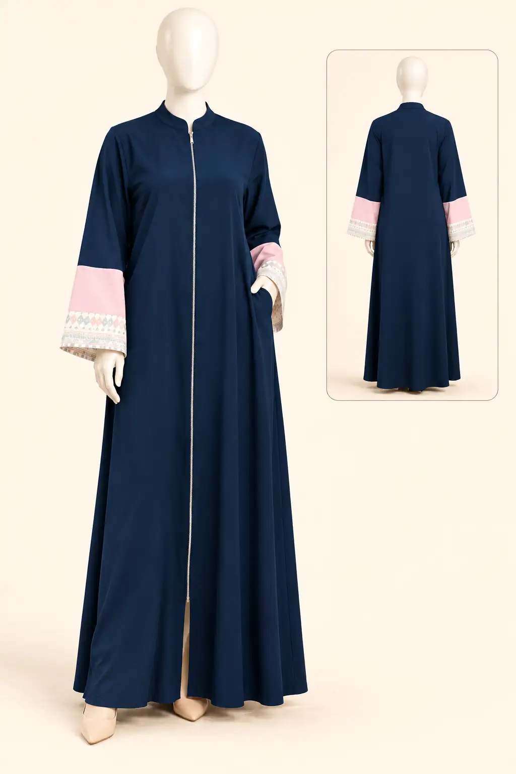 YARA CASUAL ZIPPER ABAYA