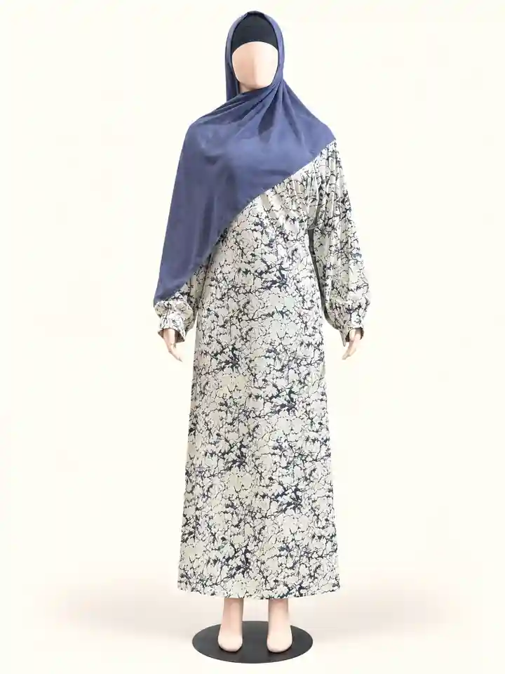 Casual printed abaya